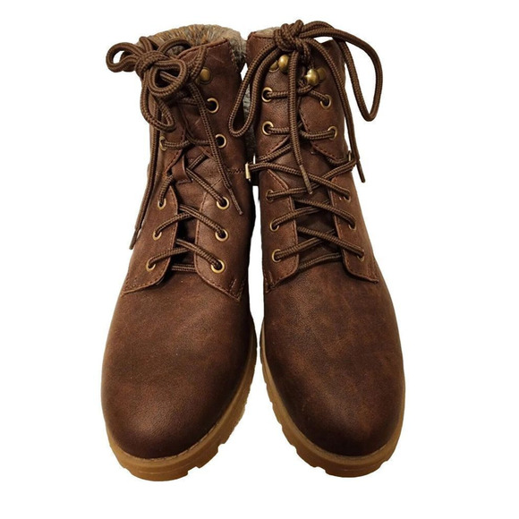 Cliffs by White Mountain Pamelia Brown Fall Lace Up Ankle Boots Women’s Size 7M - Picture 3 of 10